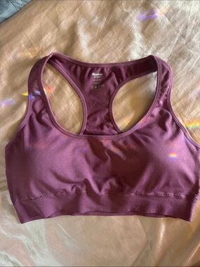 Plum Racerback Support Bra
